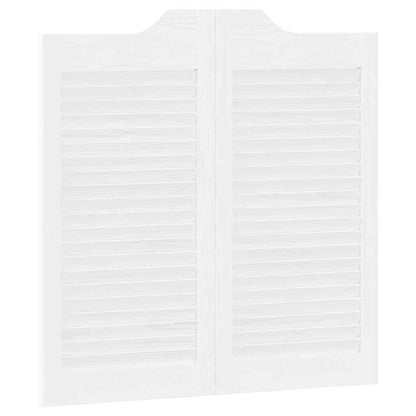 Draaideuren louvre design 2 paar 80x80 cm wit