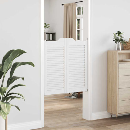 Draaideuren louvredesign 1-paar 90x80 cm wit