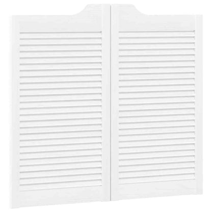 Draaideuren louvre design 2 paar 90x80 cm wit