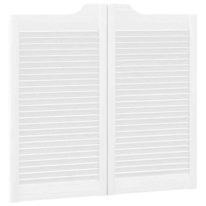 Draaideuren louvre design 2 paar 90x80 cm wit