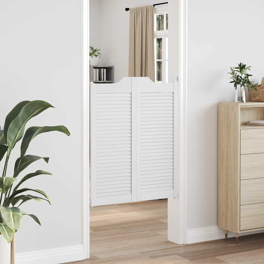 Draaideuren louvredesign 2 paar 100x80 cm wit