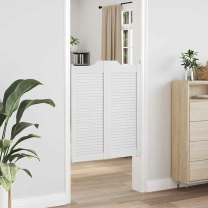 Draaideuren louvredesign 2 paar 100x80 cm wit