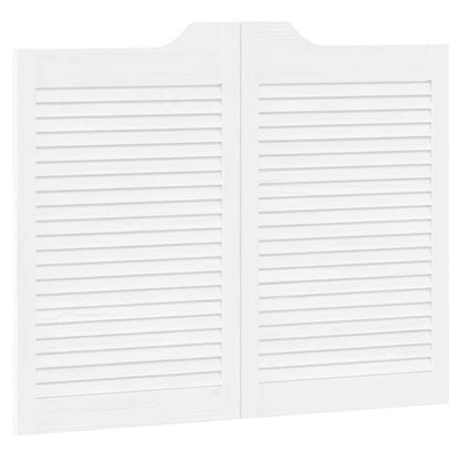 Draaideuren louvredesign 1-paar 80x100 cm wit