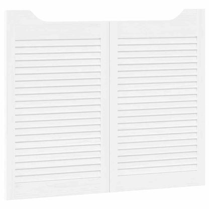 Draaideuren louvredesign 1-paar 80x100 cm wit