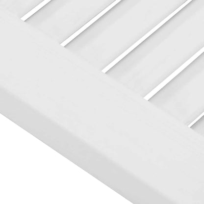 Draaideuren lamellendesign 1-paar 90x100 cm wit