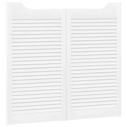 Draaideuren louvre design 2 paar 90x100 cm wit