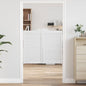 Draaideuren louvre design 2 paar 90x100 cm wit