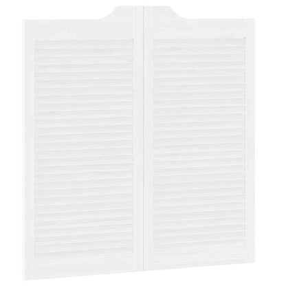 Draaideuren louvre design 2 paar 100x100 cm wit