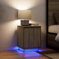Nachtkastjes met led-verlichting 2 st Sonoma eikenkleurig