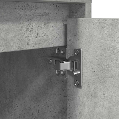 Nachtkastjes met led-verlichting 2 st 38x34x50 cm betongrijs