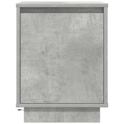 Nachtkastjes met led-verlichting 2 st 38x34x50 cm betongrijs