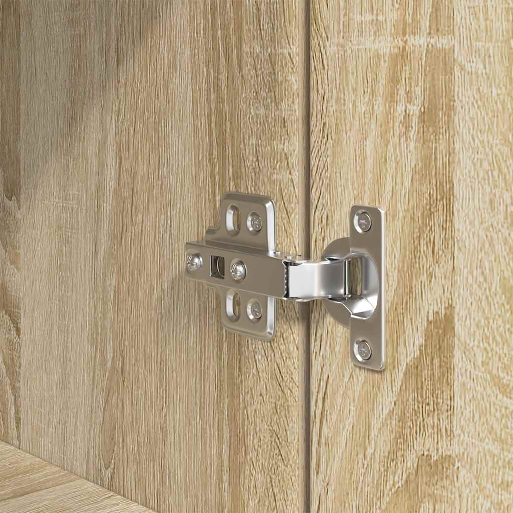 Nachtkastje 39x35x65 cm bewerkt hout sonoma eikenkleurig