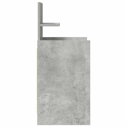 Nachtkastje met 2 lades 38x34x80 cm betongrijs