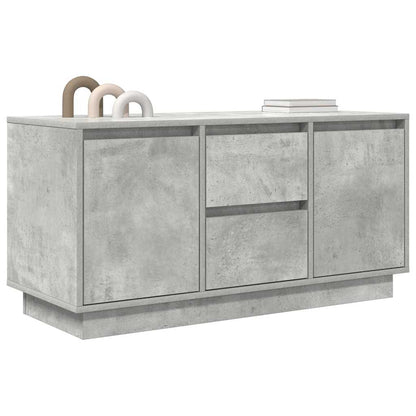 Tv-meubel met LED-verlichting 100x41x50 cm betongrijs