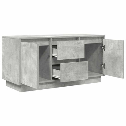 Tv-meubel met LED-verlichting 100x41x50 cm betongrijs