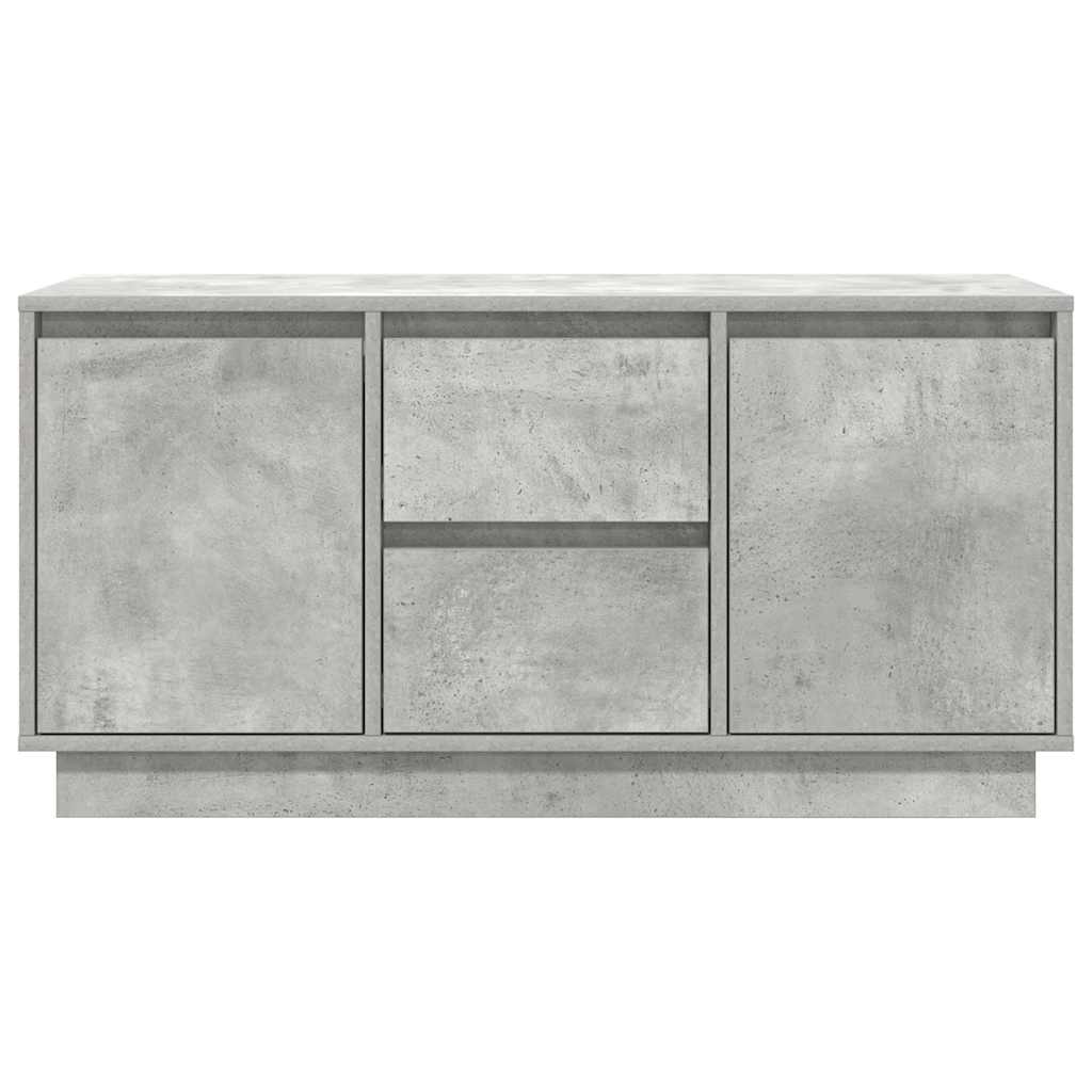 Tv-meubel met LED-verlichting 100x41x50 cm betongrijs