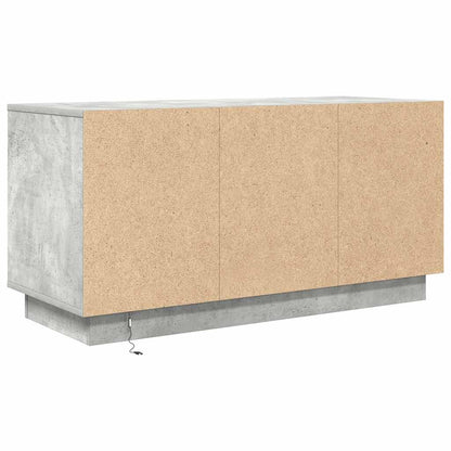 Tv-meubel met LED-verlichting 100x41x50 cm betongrijs