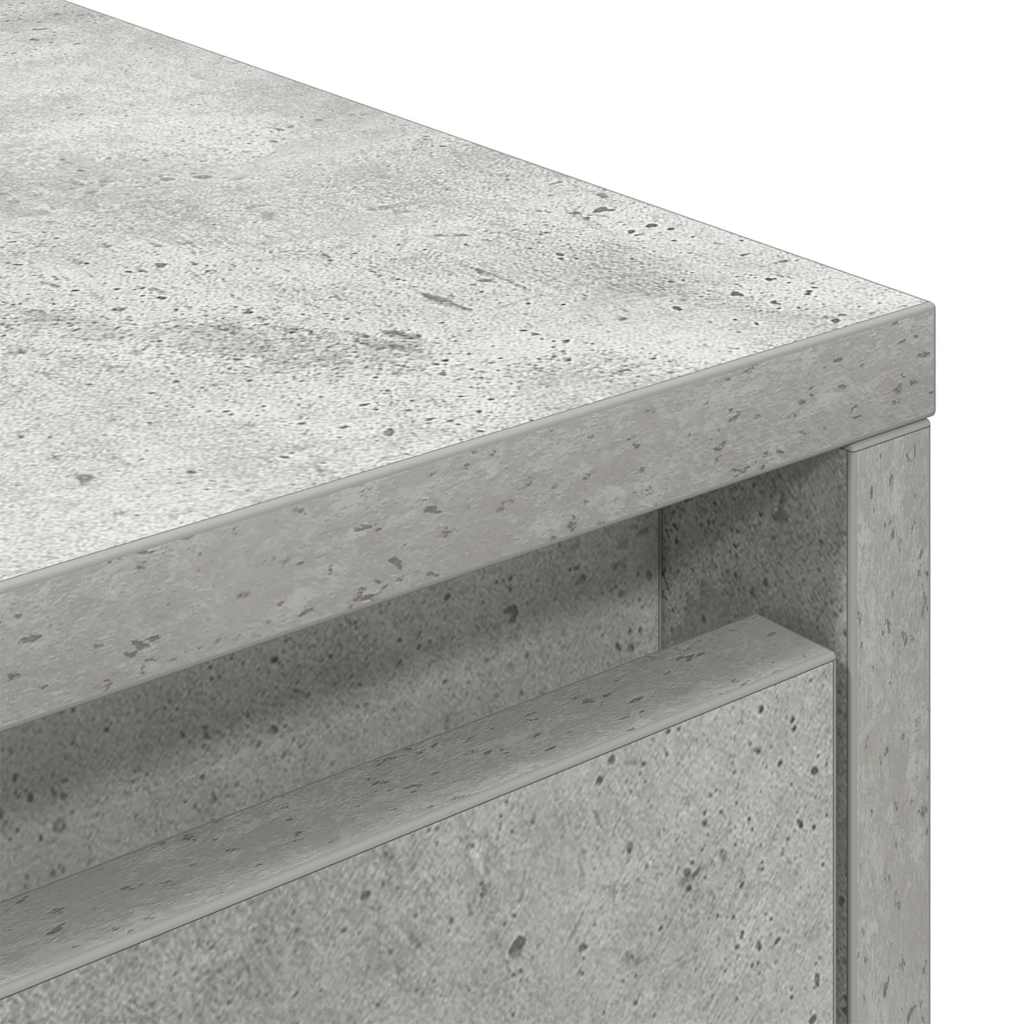 Tv-meubel met LED-verlichting 100x41x50 cm betongrijs
