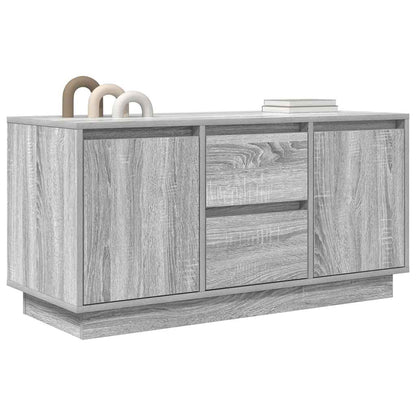 Tv-meubel met LED-verlichting 100x41x50 cm grijs sonoma eiken