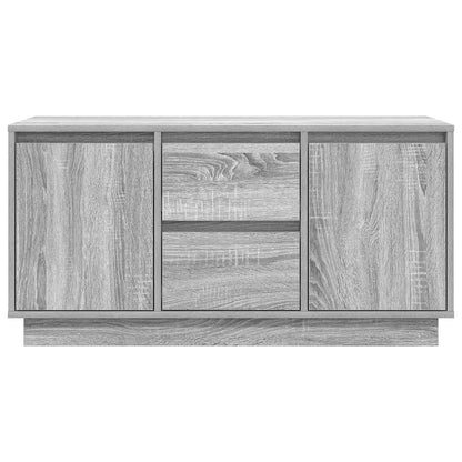 Tv-meubel met LED-verlichting 100x41x50 cm grijs sonoma eiken