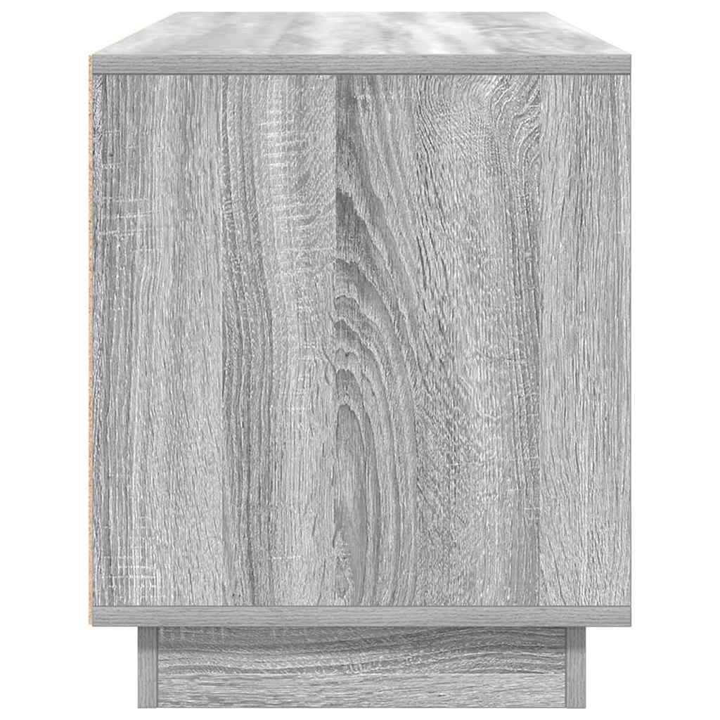 Tv-meubel met LED-verlichting 100x41x50 cm grijs sonoma eiken