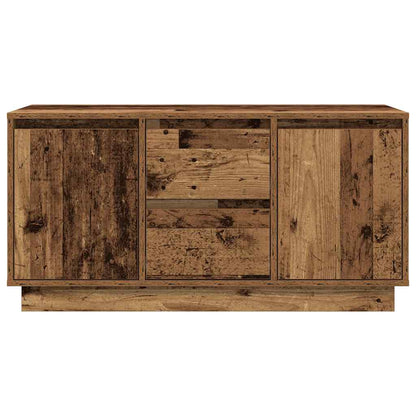 Tv-meubel met LED-verlichting 100x41x50 cm oud houtkleurig