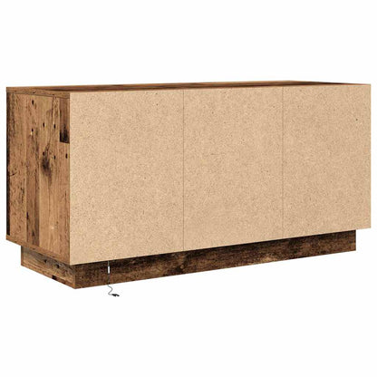 Tv-meubel met LED-verlichting 100x41x50 cm oud houtkleurig