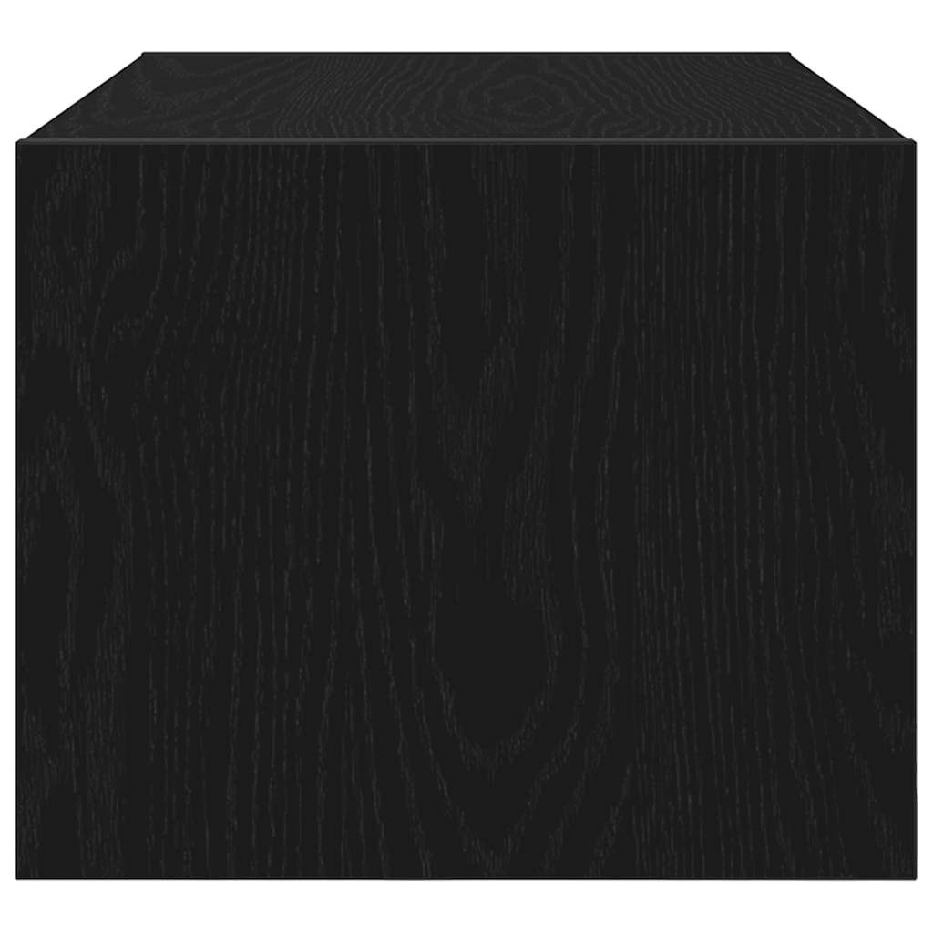 Tv-kasten 60x31x25,5 cm spaanplaat zwart eikenkleurig