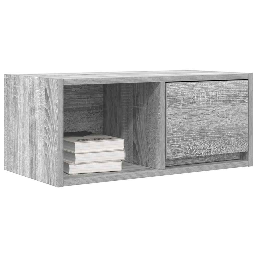 Tv-meubelen 2 st 60x31x25,5 cm bewerkt hout grijs sonoma eiken