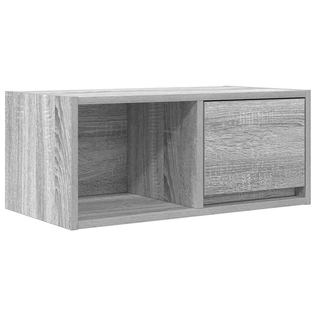 Tv-meubelen 2 st 60x31x25,5 cm bewerkt hout grijs sonoma eiken
