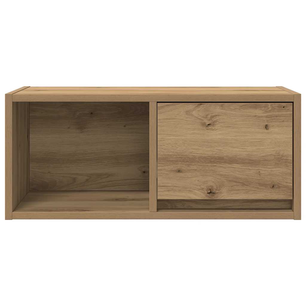 Tv-meubelen 2 st 60x31x25,5 cm bewerkt hout artisanaal eiken