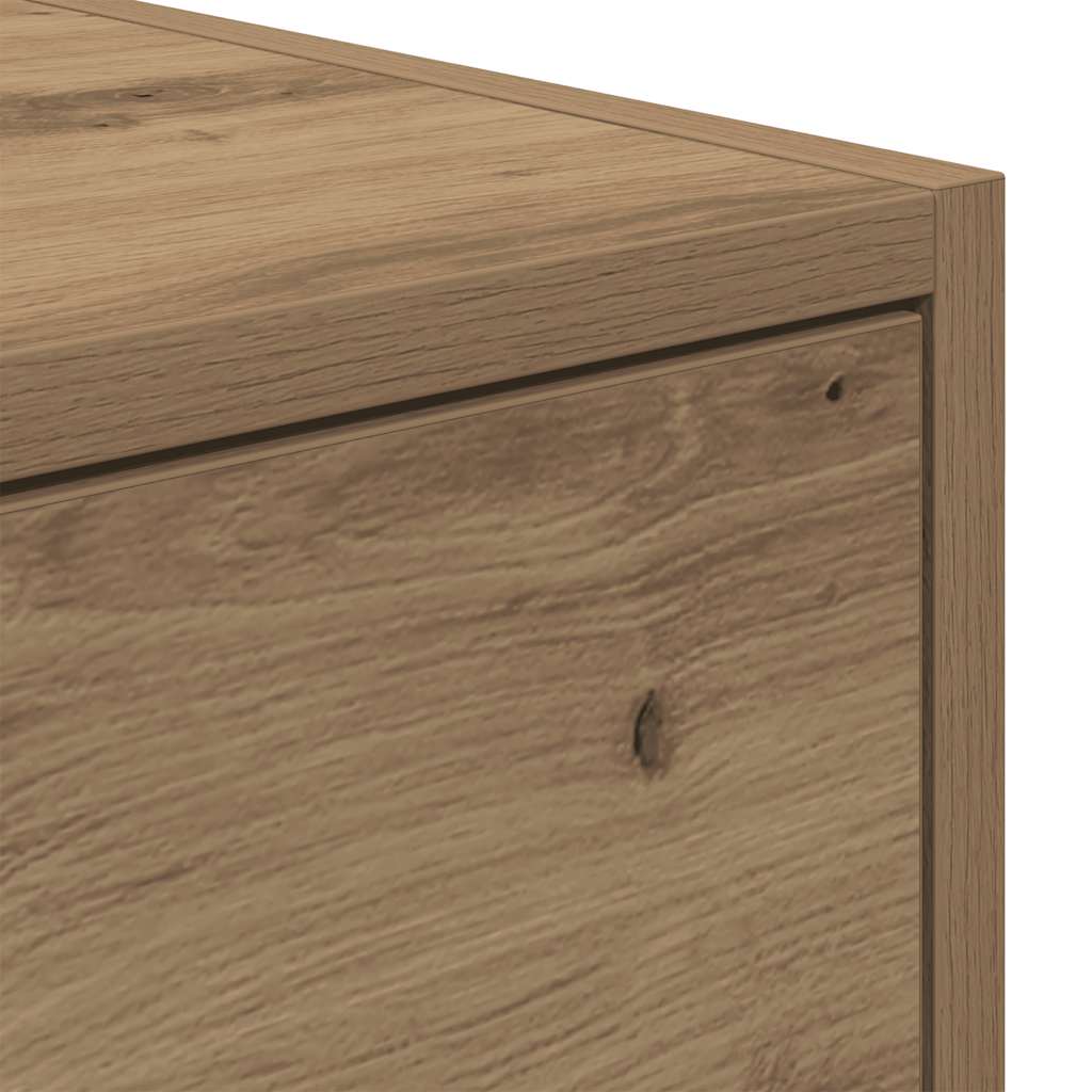 Tv-meubelen 2 st 60x31x25,5 cm bewerkt hout artisanaal eiken