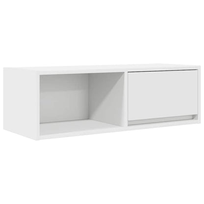 TV-meubel 80x31x25,5 cm bewerkt hout wit