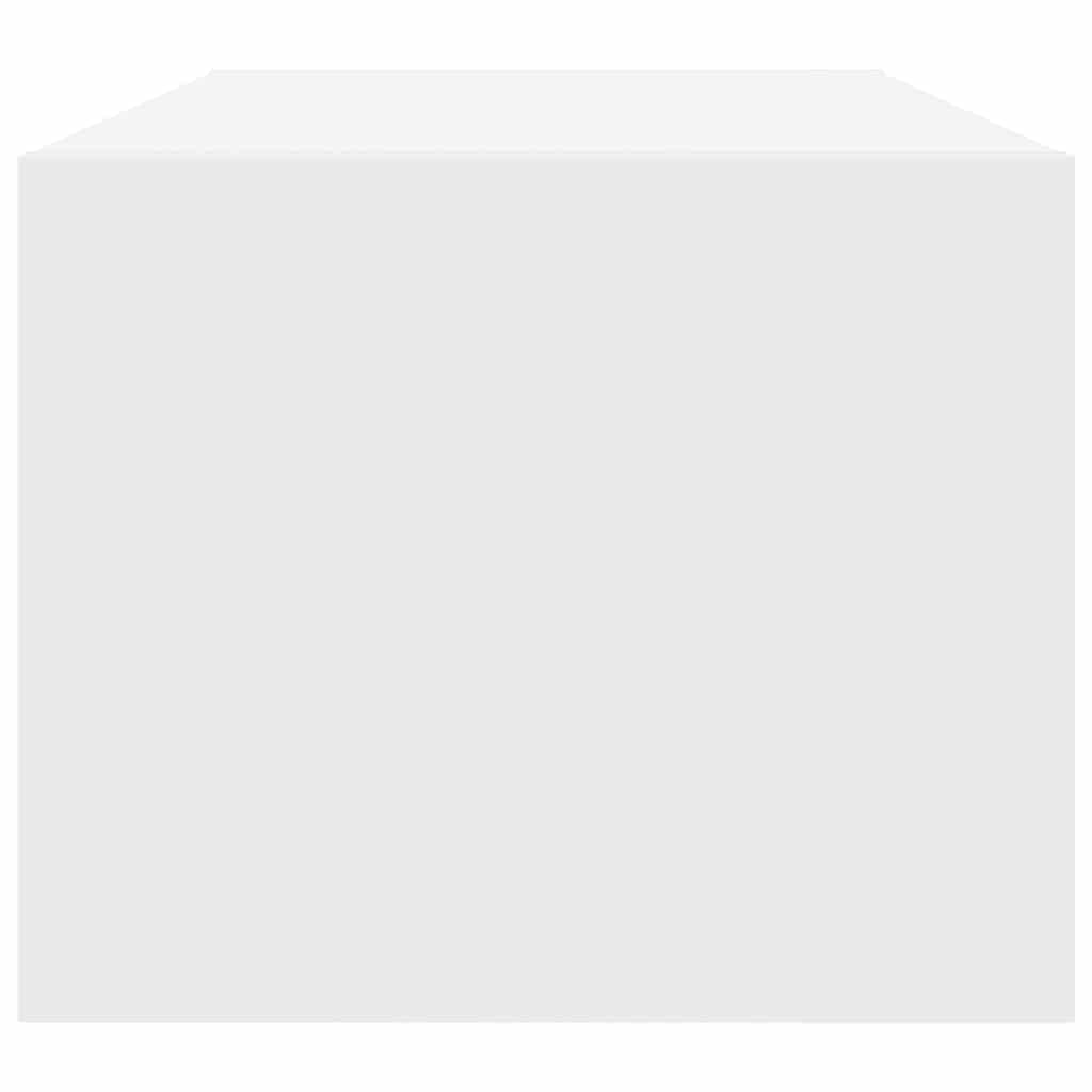TV-meubel 80x31x25,5 cm bewerkt hout wit