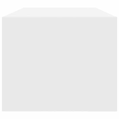 TV-meubel 80x31x25,5 cm bewerkt hout wit