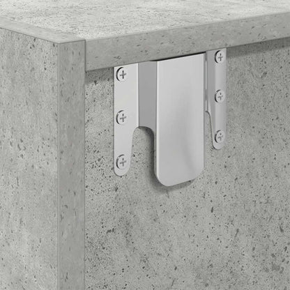 Tv-meubels 2 st 80x31x25,5 cm bewerkt hout betongrijs