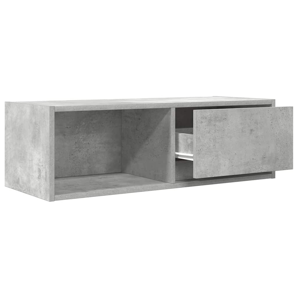 Tv-meubels 2 st 80x31x25,5 cm bewerkt hout betongrijs