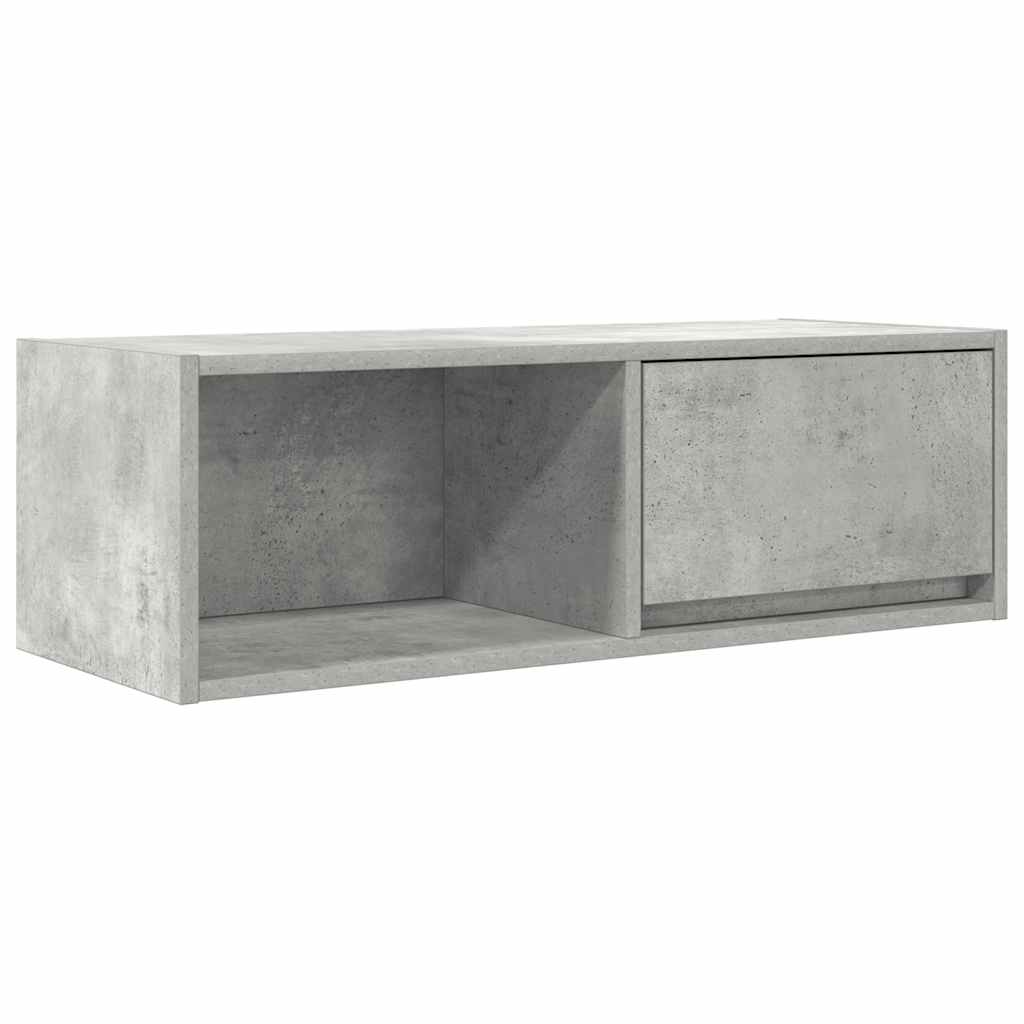 Tv-meubels 2 st 80x31x25,5 cm bewerkt hout betongrijs