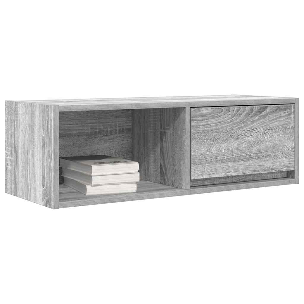 Tv-meubelen 2 st 80x31x25,5 cm bewerkt hout grijs sonoma eiken
