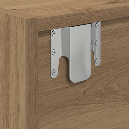 Tv-meubelen 2 st 80x31x25,5 cm bewerkt hout artisanaal eiken