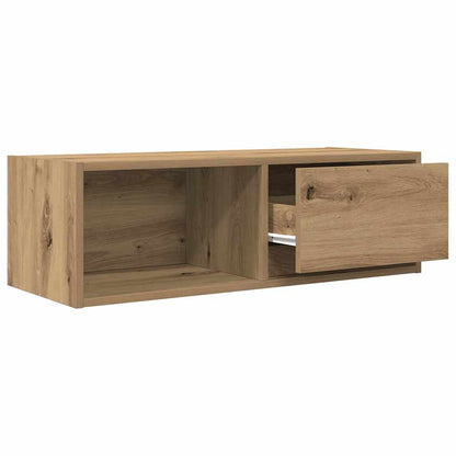 Tv-meubelen 2 st 80x31x25,5 cm bewerkt hout artisanaal eiken