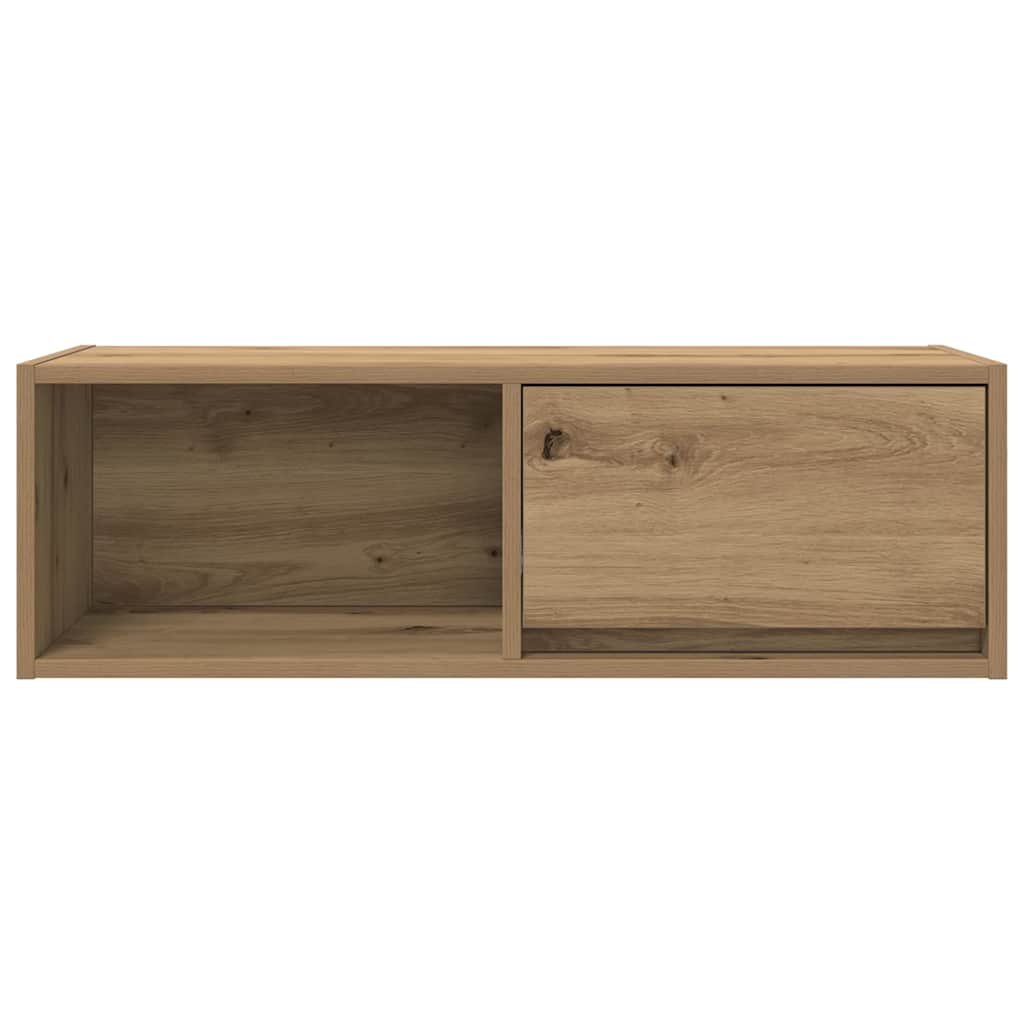 Tv-meubelen 2 st 80x31x25,5 cm bewerkt hout artisanaal eiken