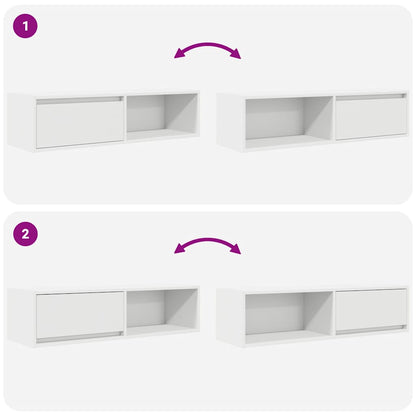 Tv-meubelen 2 st 100x31x25,5 cm bewerkt hout wit