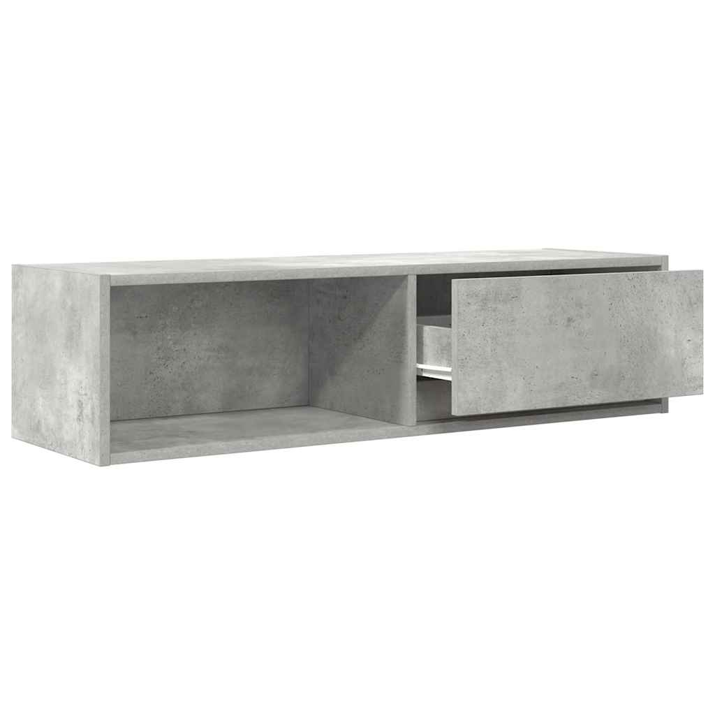 Tv-meubelen 2 st 100x31x25,5 cm bewerkt hout betongrijs