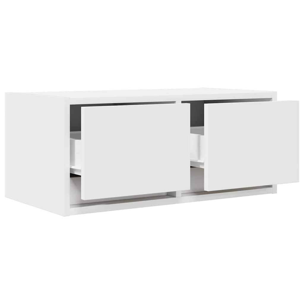 Tv-meubel 60x31x25,5 cm bewerkt hout wit