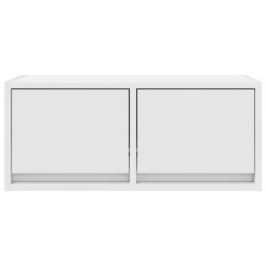 Tv-meubel 60x31x25,5 cm bewerkt hout wit