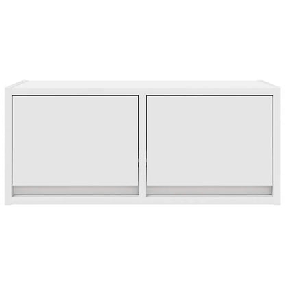 Tv-meubel 60x31x25,5 cm bewerkt hout wit