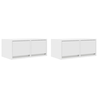 Tv-meubelen 2 st 60x31x25,5 cm bewerkt hout wit