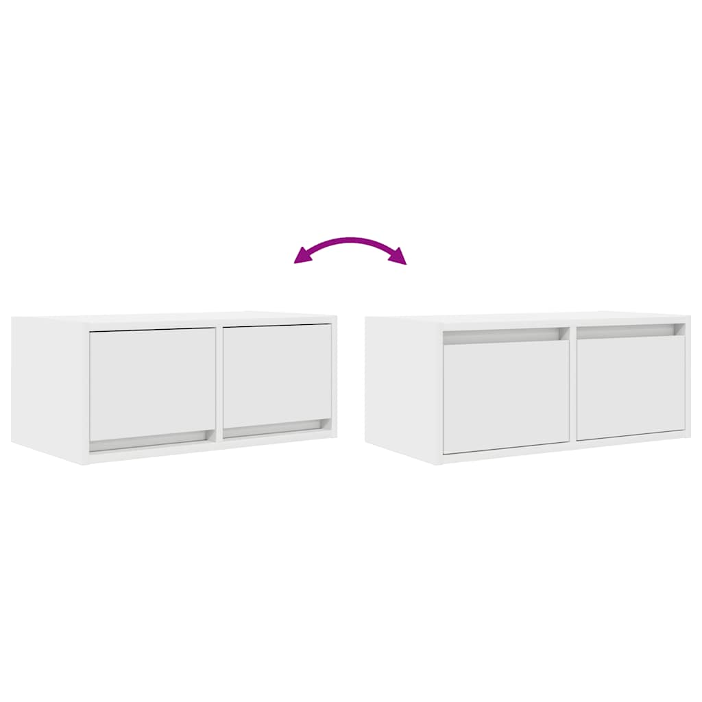 Tv-meubelen 2 st 60x31x25,5 cm bewerkt hout wit
