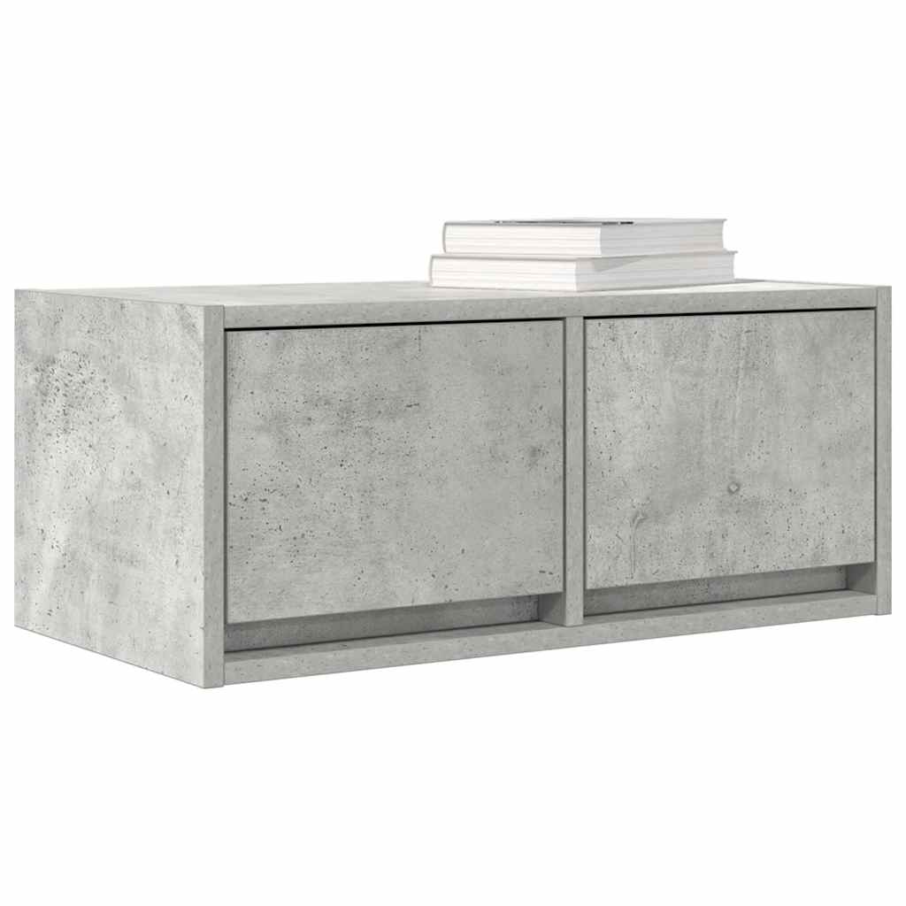 Tv-meubels 2 st 60x31x25,5 cm bewerkt hout betongrijs